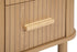 Axel 2 Drawer Fluted Bedside Oak